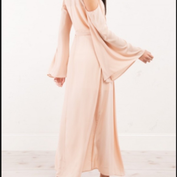 Pale Pink Cold Shoulder Duster - Picture 3 of 3